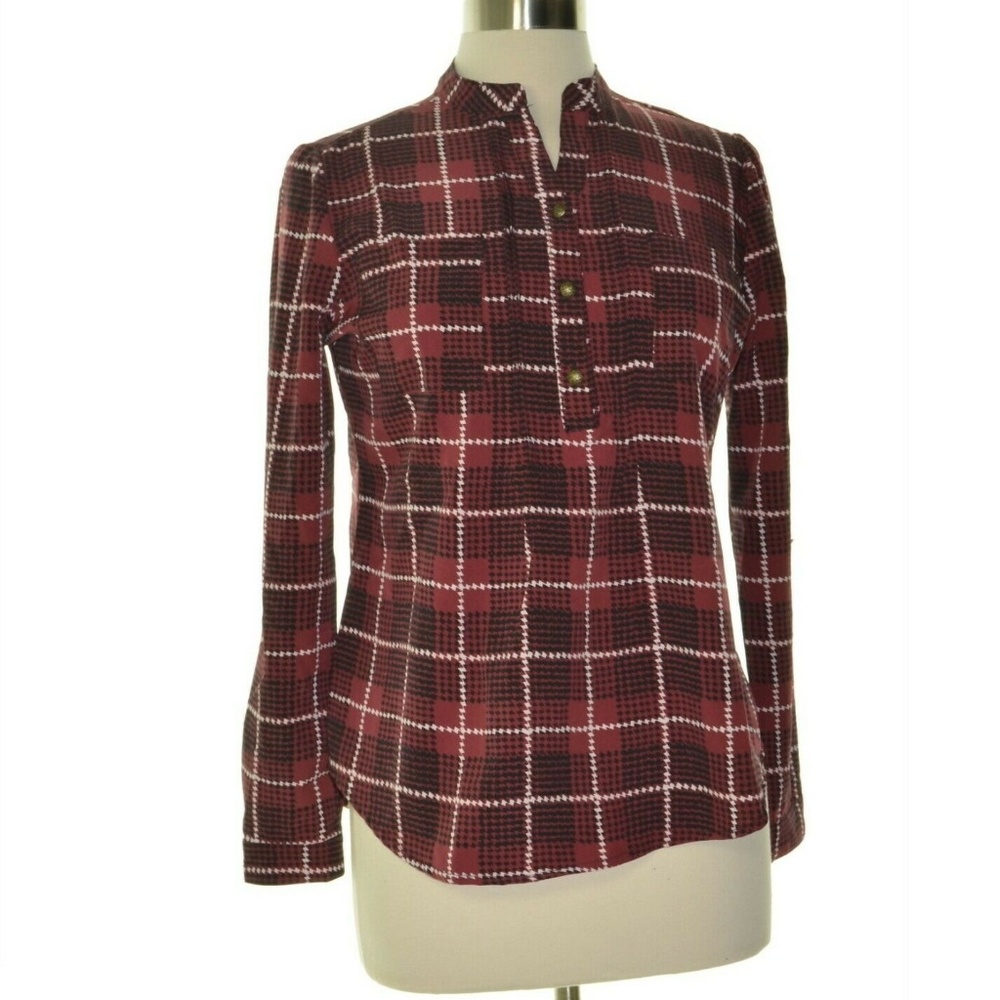 NY Collection Women Petites PS Wine SPD Top 1A48